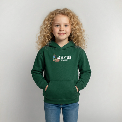 Children's Unisex  Hoodie { Customise Breed & Paw } - bottle green