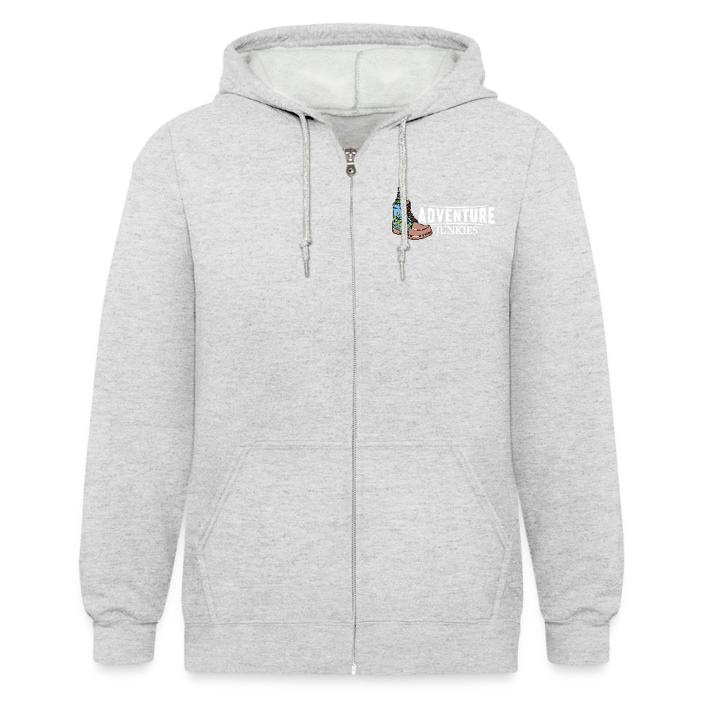 Adult Unisex Heavyweight Hooded Jacket - heather white