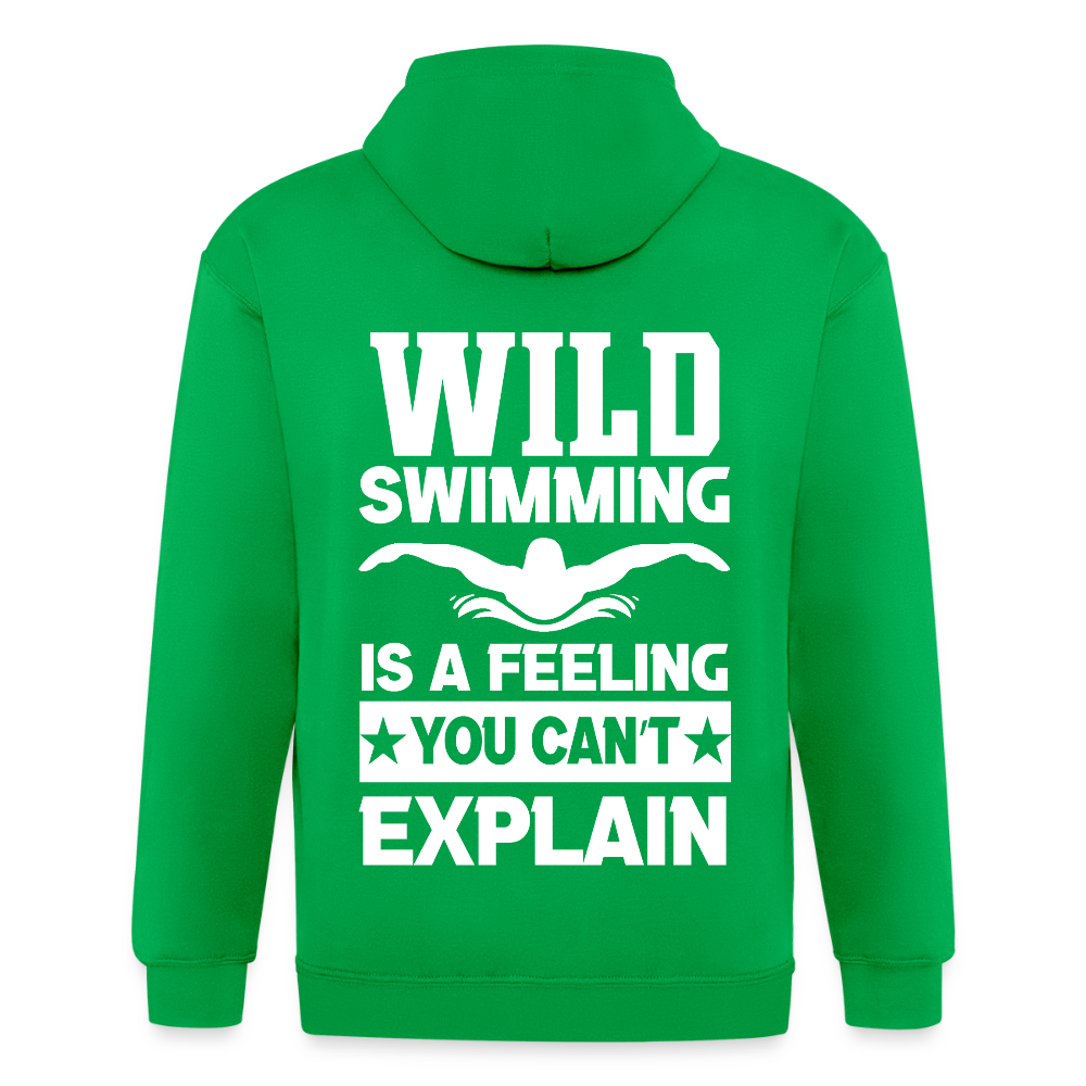 Adult Unisex Heavyweight Hooded Jacket - kelly green