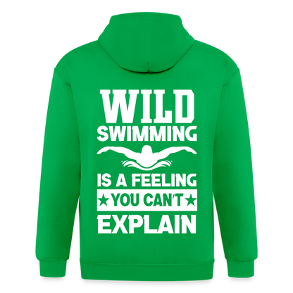 Adult Unisex Heavyweight Hooded Jacket - kelly green