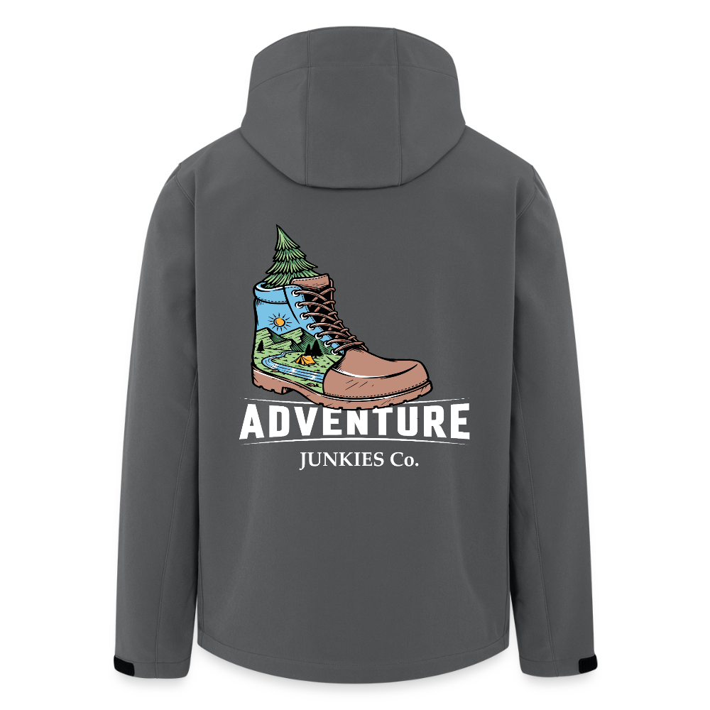 Unisex Recycled Softshell Jacket THE DISCOVERER!! - anthracite