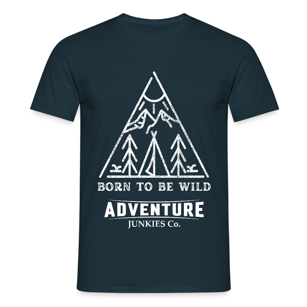 Men's Hiking & Walking T-Shirt - navy