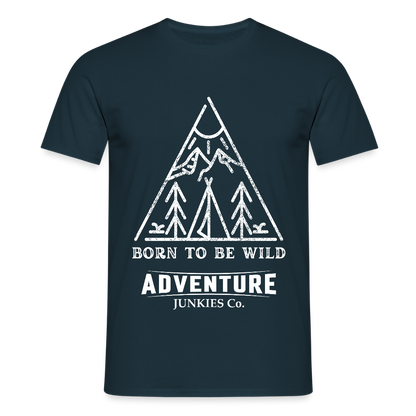 Men's Hiking & Walking T-Shirt - navy