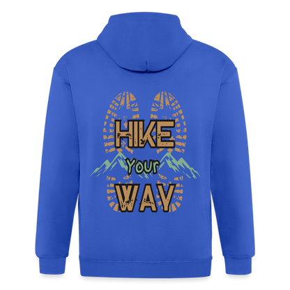 Adult Unisex Heavyweight Hooded Jacket - royal blue