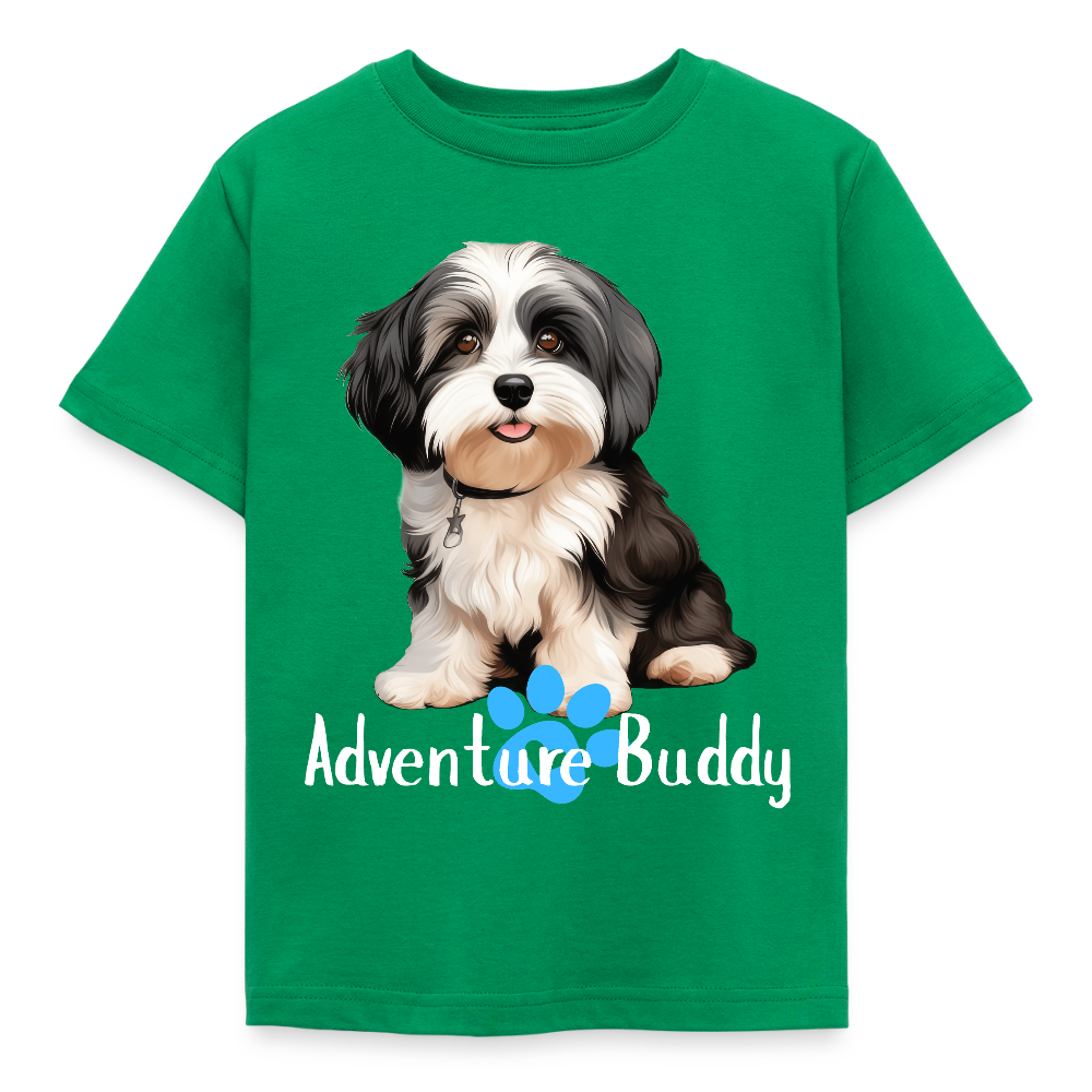 Children's T-Shirt  {Customise Breed & Paw } - kelly green