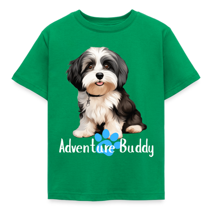 Children's T-Shirt  {Customise Breed & Paw } - kelly green