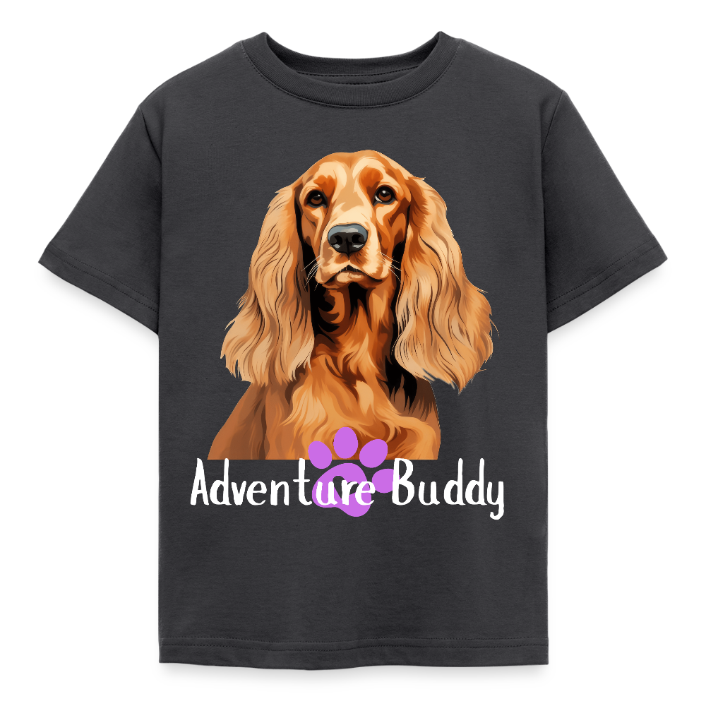 Children's  T-Shirt  {Customise Breed & Paw } - dark grey