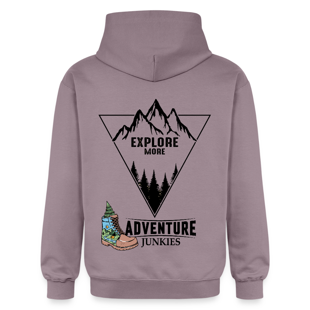 Adult Unisex  Midweight Hoodie - purple-grey 