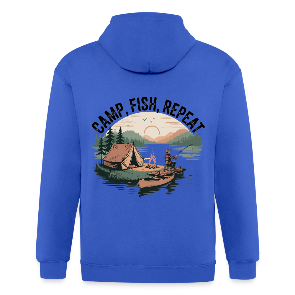 Unisex Heavyweight Hooded Jacket - royal blue