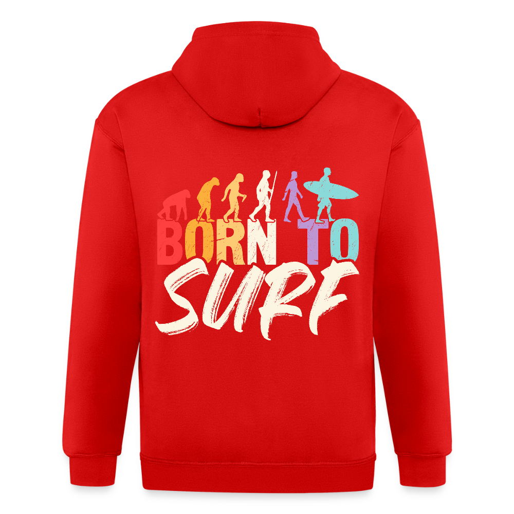 Adult Unisex Heavyweight Hooded Jacket - red