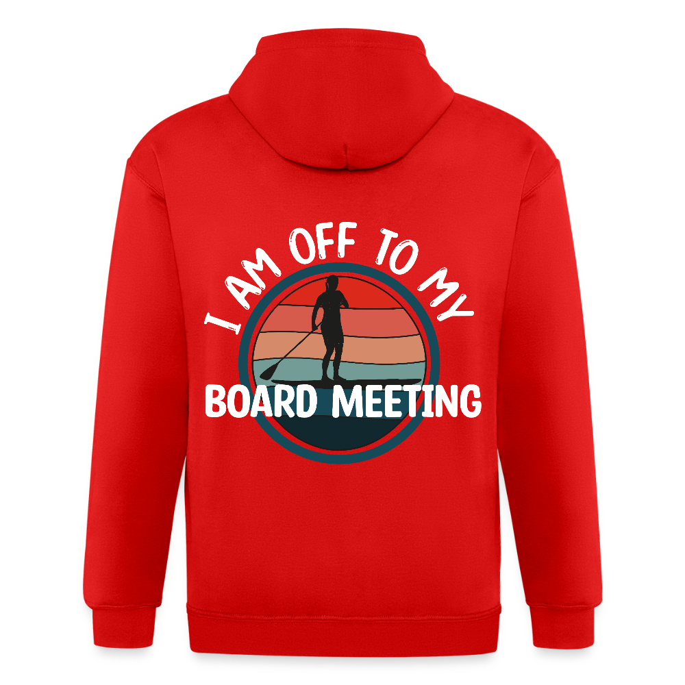 Adult Unisex Heavyweight Hooded Jacket - red