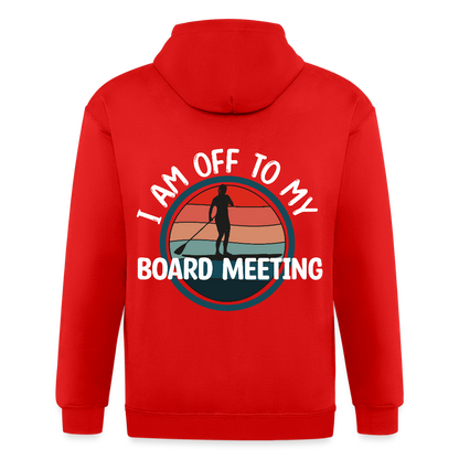 Adult Unisex Heavyweight Hooded Jacket - red