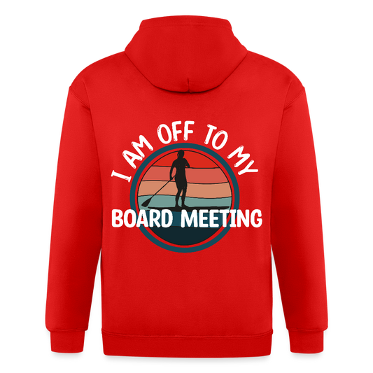 Adult Unisex Heavyweight Hooded Jacket - red