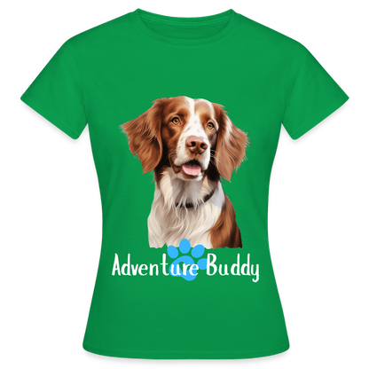 Women's T-Shirt   {Customise Breed & Paw } - kelly green