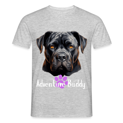 Men's T-Shirt  {Customise Breed & Paw } - heather grey