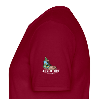 Men's T-Shirt Water Adventures - brick red