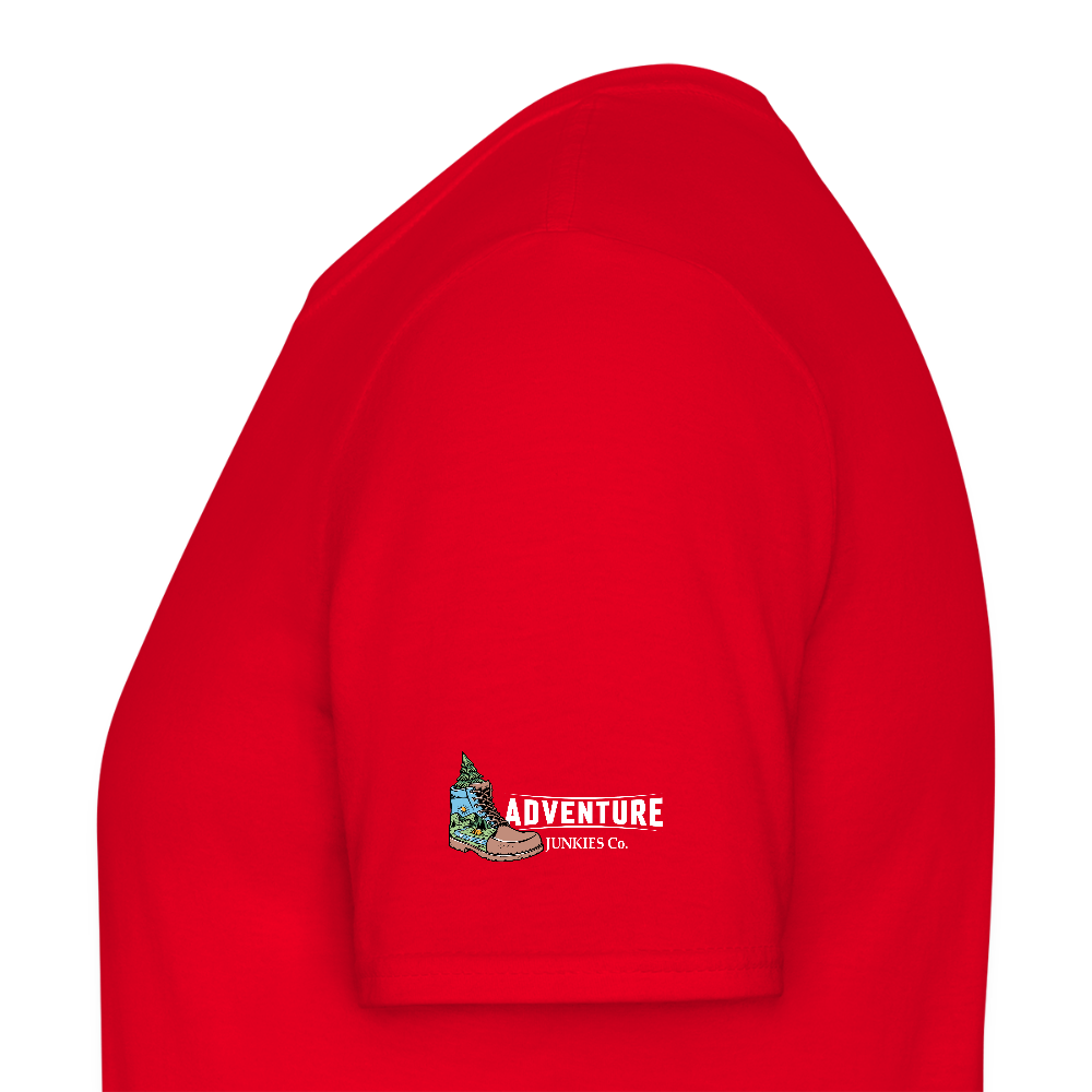 Men's Hiking & Walking T-Shirt - red