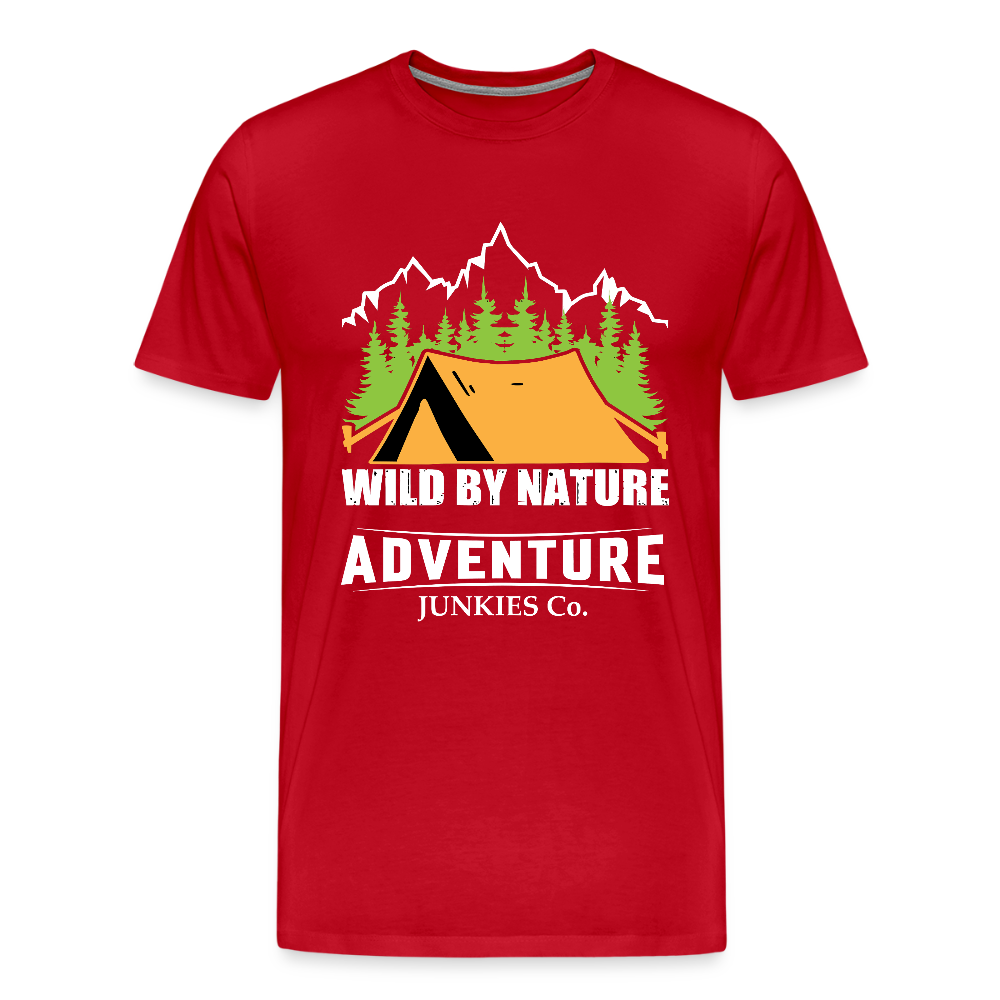 Men’s Premium T-Shirt Wild By Nature Design - red
