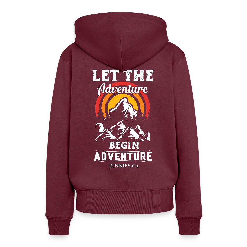 Women’s Premium Hiking / Walking Hoodie - burgundy
