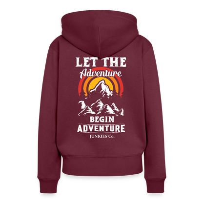Women’s Premium Hiking / Walking Hoodie - burgundy
