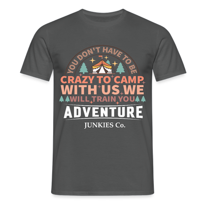 Men's Camping T-Shirt - charcoal grey
