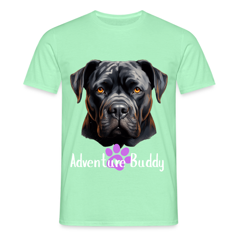 Men's T-Shirt  {Customise Breed & Paw } - mint green