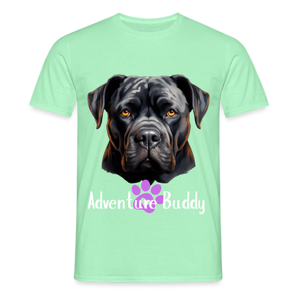 Men's T-Shirt  {Customise Breed & Paw } - mint green