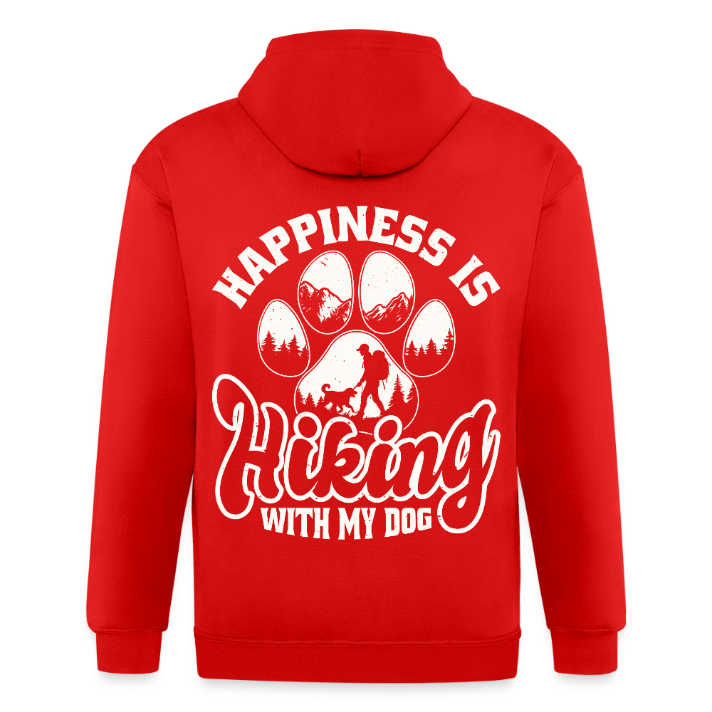 Unisex Heavyweight Hooded Jacket - red