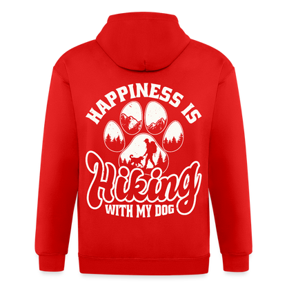 Unisex Heavyweight Hooded Jacket - red