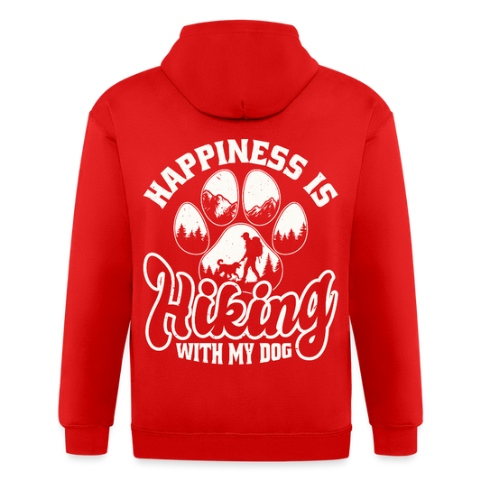 Unisex Heavyweight Hooded Jacket - red