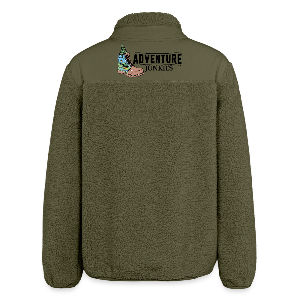 RELAXED FIT Unisex sherpa jacket - khaki