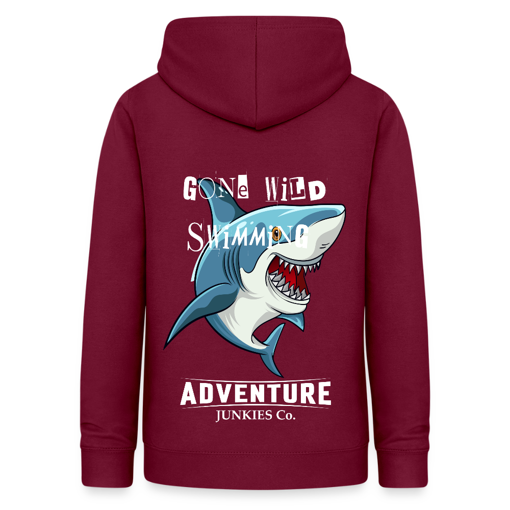 Women's Hoodie Water Adventures - bordeaux