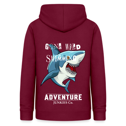 Women's Hoodie Water Adventures - bordeaux