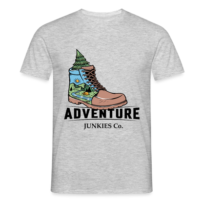 Men's Hiking & Walking  T-Shirt - heather grey