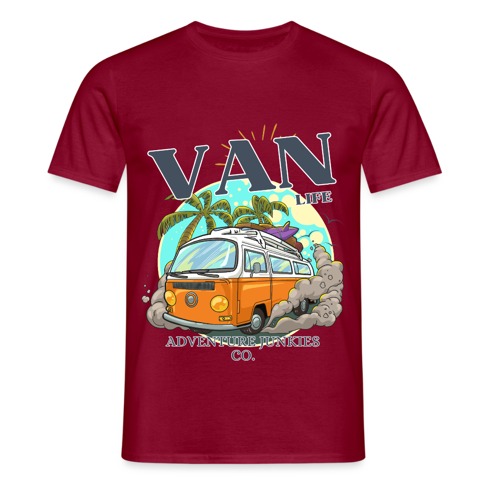 Men's  Camping T-Shirt - brick red