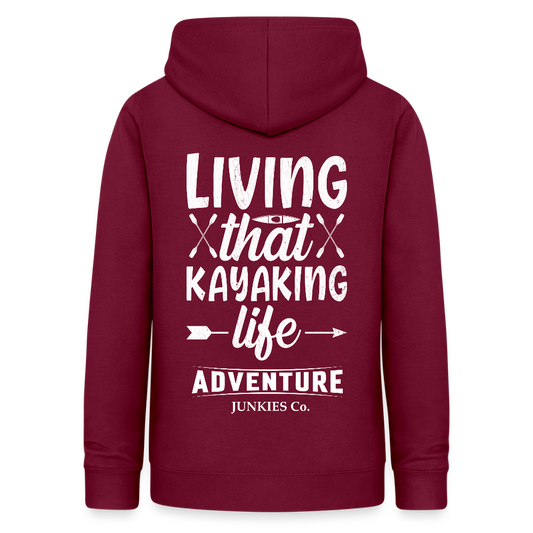 Women's Hoodie Water Adventures - bordeaux