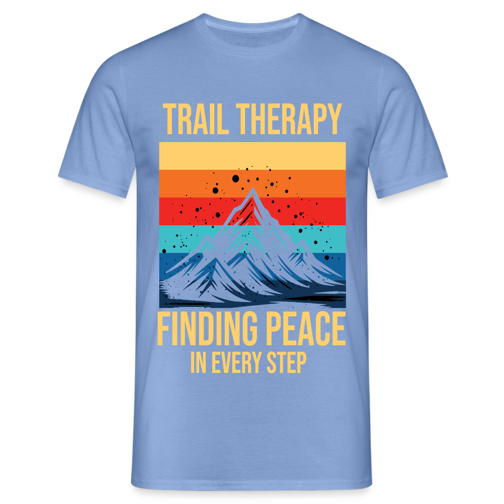 Men's Hiking & Walking T-Shirt - carolina blue