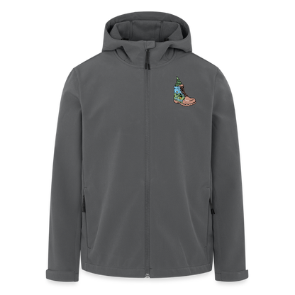 Unisex Recycled Softshell Jacket THE DISCOVERER - anthracite