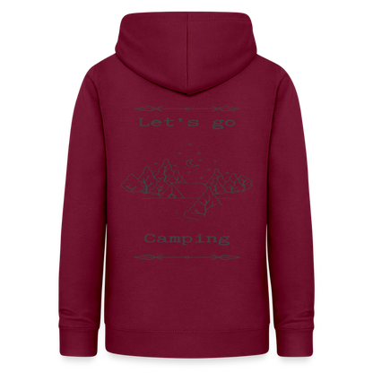 Women's Camping  Hoodie - bordeaux