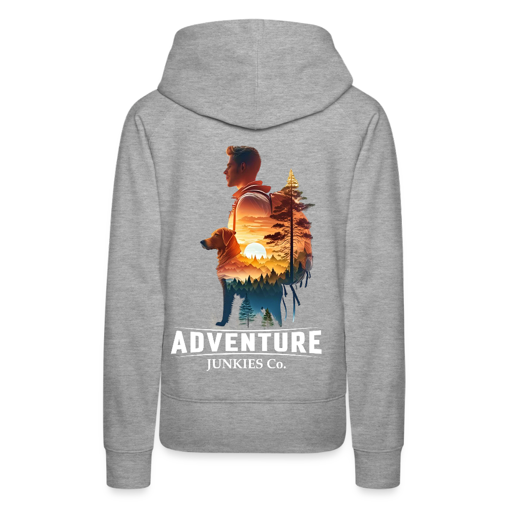 Women’s Premium Hiking /Walking Hoodie - heather grey