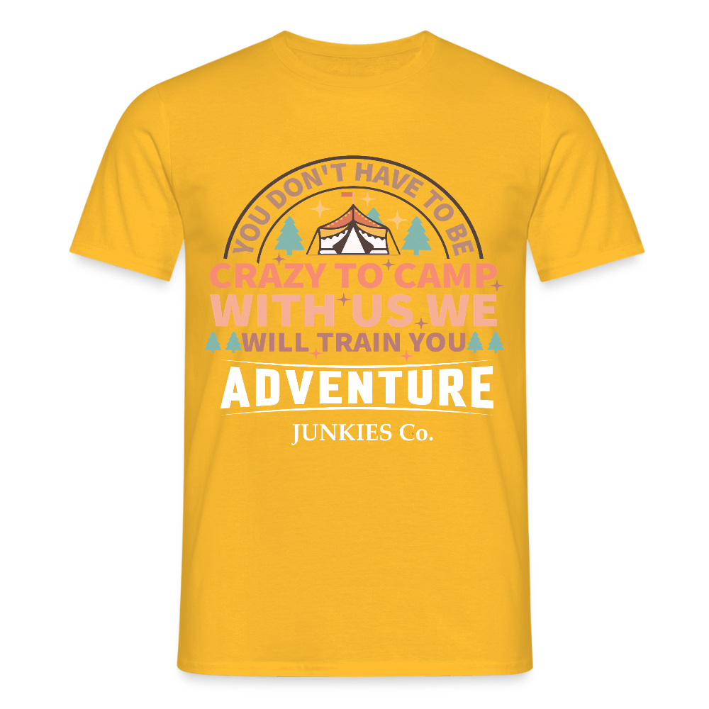 Men's Camping T-Shirt - yellow
