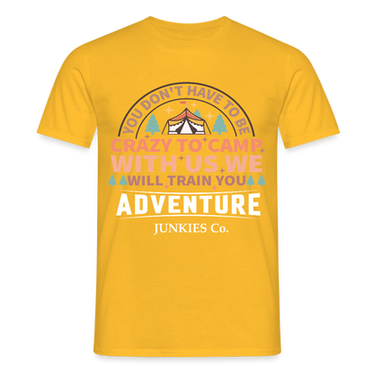 Men's Camping T-Shirt - yellow