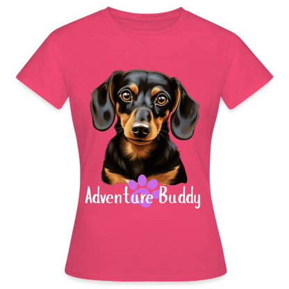 Women's T-Shirt  {Customise Breed & Paw } - azalea
