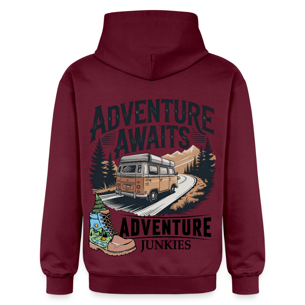 Unisex Midweight Hoodie - maroon