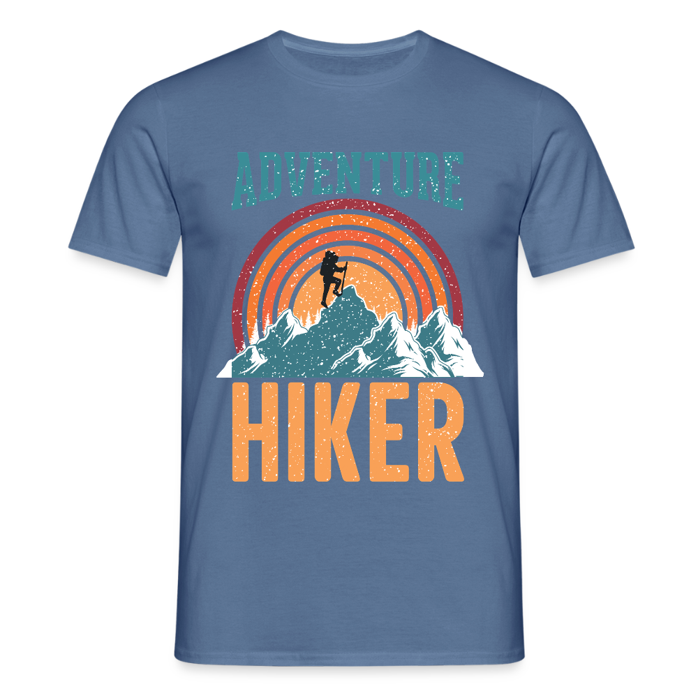 Men's Hiking & Walking T-Shirt - dove blue 