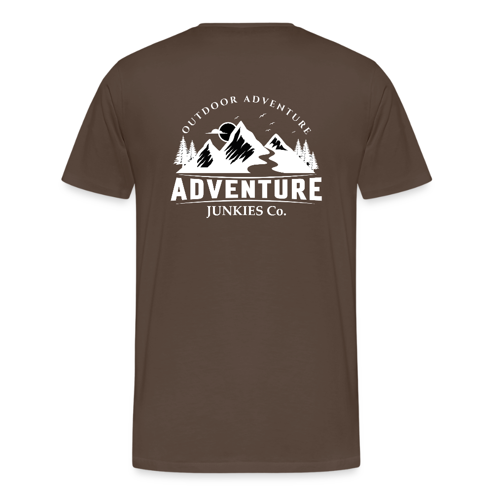 Men's T- Shirts Out Door Adventure Design - noble brown
