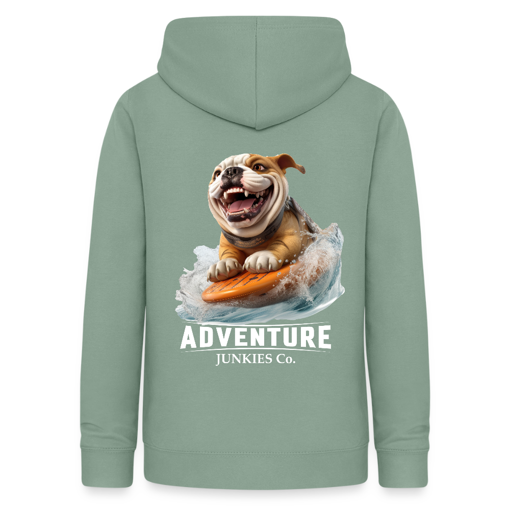 Women's Hoodie Water Adventures - steel green
