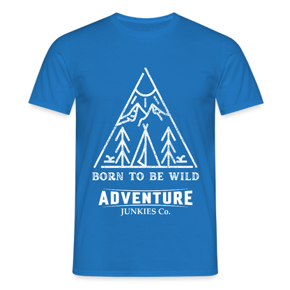 Men's Hiking & Walking T-Shirt - royal blue