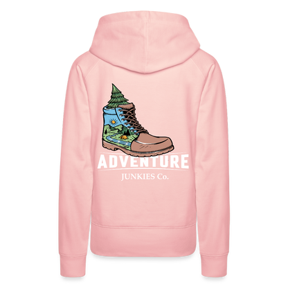 Women’s Premium Hiking / Walking Hoodie - crystal pink