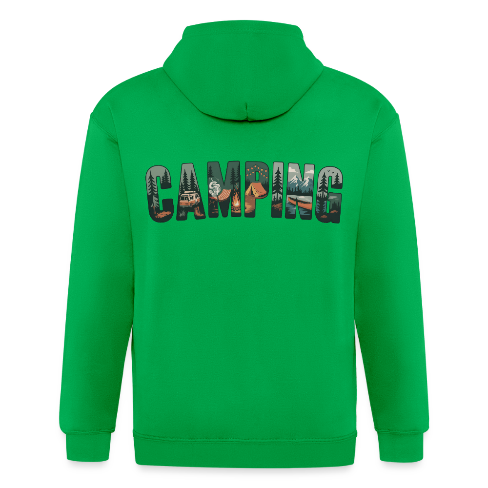 Unisex Heavyweight Hooded Jacket - kelly green